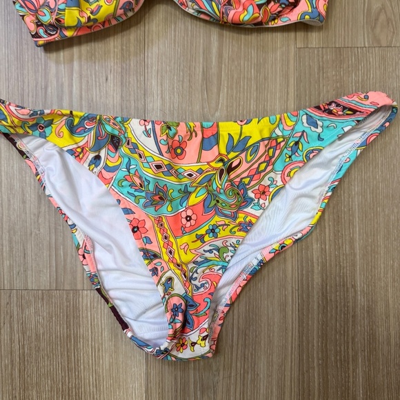 Shoshanna Bandeau Bikini Set – Size D Top / XL Bott - Picture 2 of 9